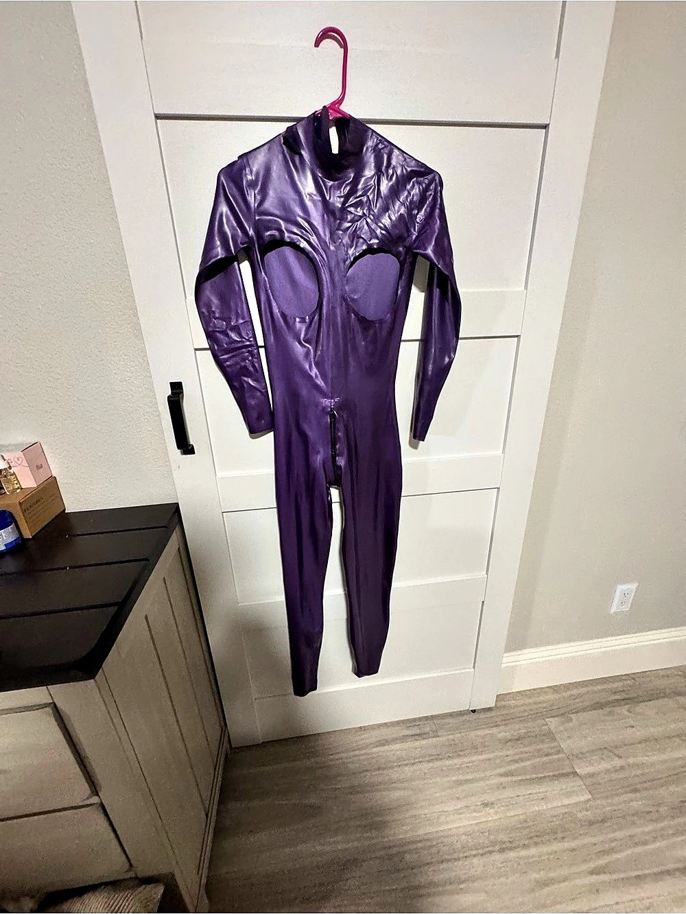 Purple Full-Length Jumpsuit Costume